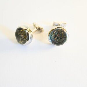 Watch movement cufflinks
